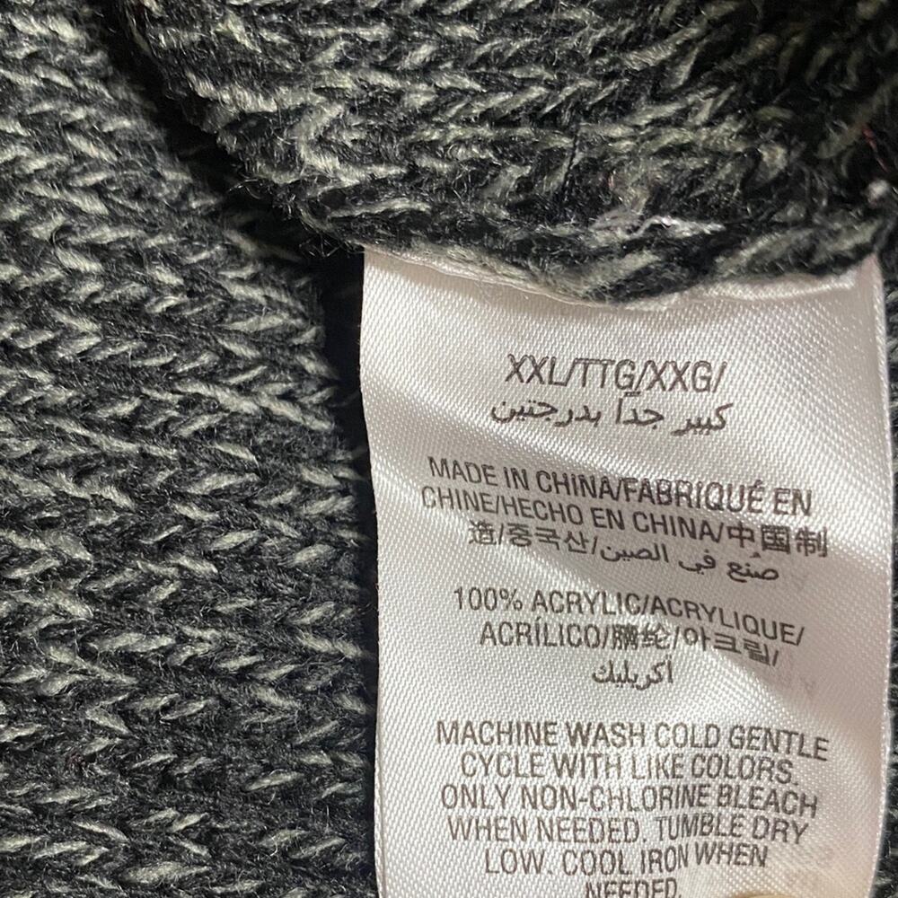 NWT Dark Gray Maroon Knit Open Cardigan Sweater Super Soft Layers Machine Wash - Picture 9 of 10